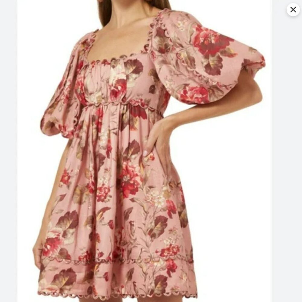 Zimmermann CASSIA SCALLOP MINI DRESS